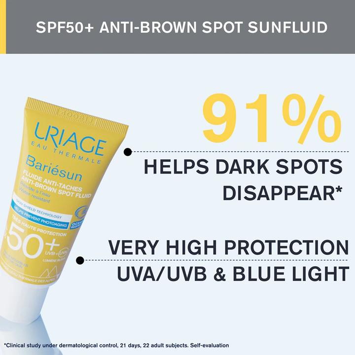 Image du produit Uriage Bariésun Fluide anti-taches brunes SPF 50+ (SPF 50, 40 ml)
