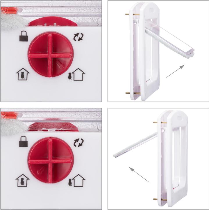 Immagine prodotto Relaxdays Gattaiola con chiusura a 4 vie (Zanzariera magnetica per gatti)