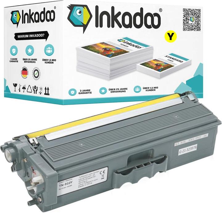 Inkadoo Kompatibel Toner für Brother MFC-L 9570 CDW (Y)
