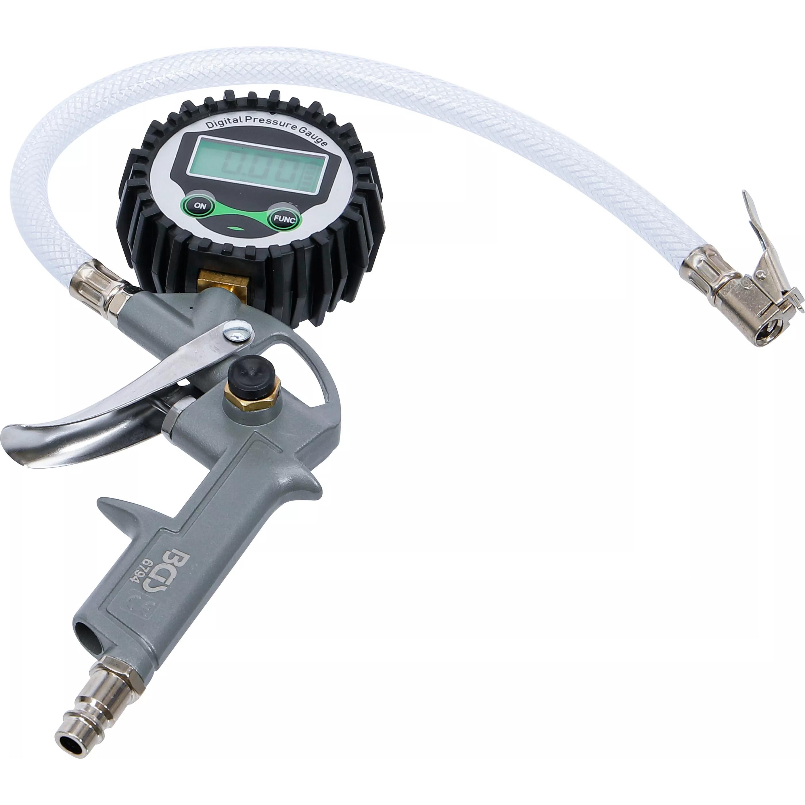 Bgs, Accessori Per Utensili Pneumatici, Pistola Pneumatica Per Gonfiaggio Gomme Digitale 0 - 8 Bar