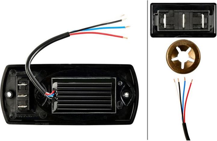 Actual product image Hella Interior light Interior LED with frame for CATERPILLAR