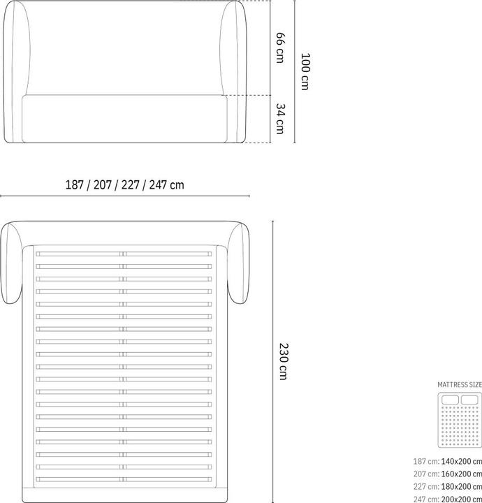 Image du produit Micadoni Miley (200 x 200 cm)