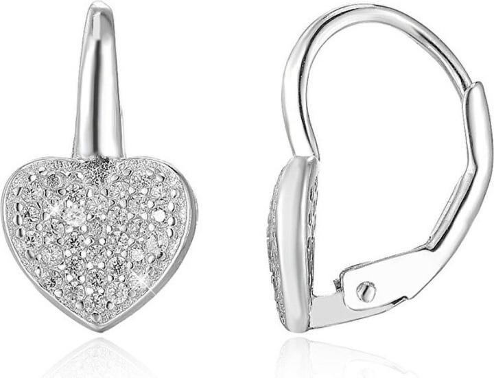 Immagine prodotto Beneto Orecchini in argento a forma di cuore AGUC366 (L) (Argento)