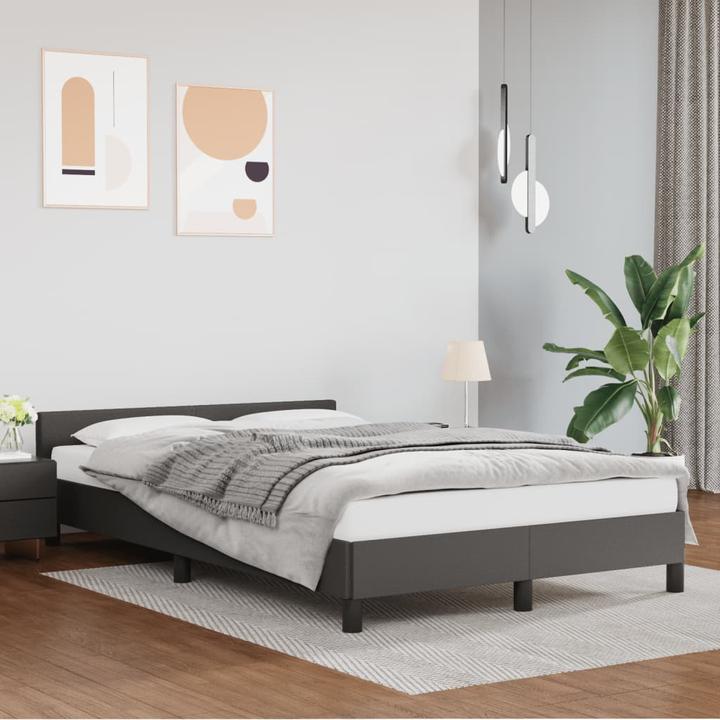 Actual product image vidaXL Bettgestell mit Kopfteil Kunstleder (120 x 190 cm)