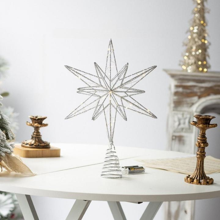 Image du produit Hermex Christbaumspitze LED-Stern Weihnachtsbaumschmuck Weihnachtsdeko (1-pièce)