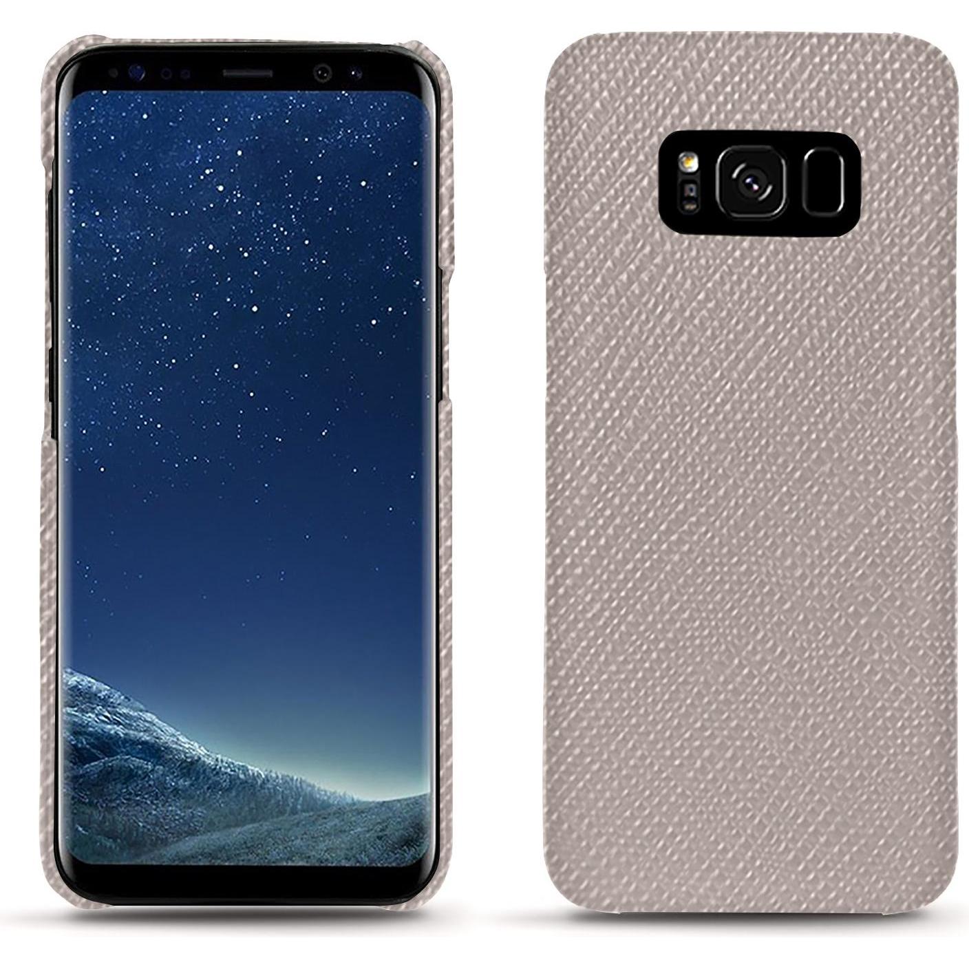 Noreve Lederschutzhülle (Samsung Galaxy S8+), Smartphone Hülle, Beige