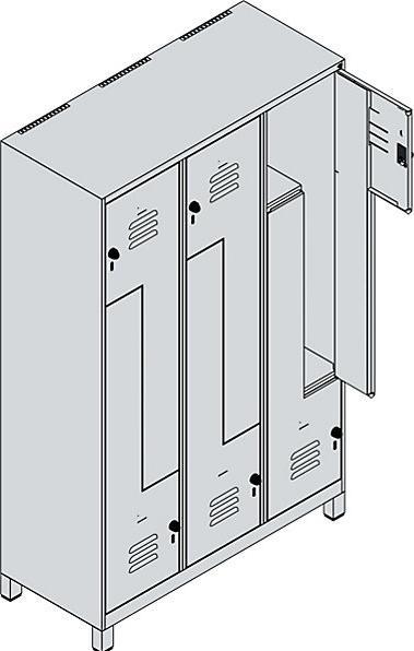 Actual product image C+P Z-locker Classic PLUS (120 cm, 195 cm)