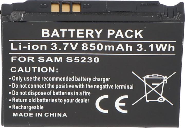 Image du produit AccuCell Batterie Samsung S5230, S5230 Star, AB483640CU, AB603443CE, AB603443CUCSTD