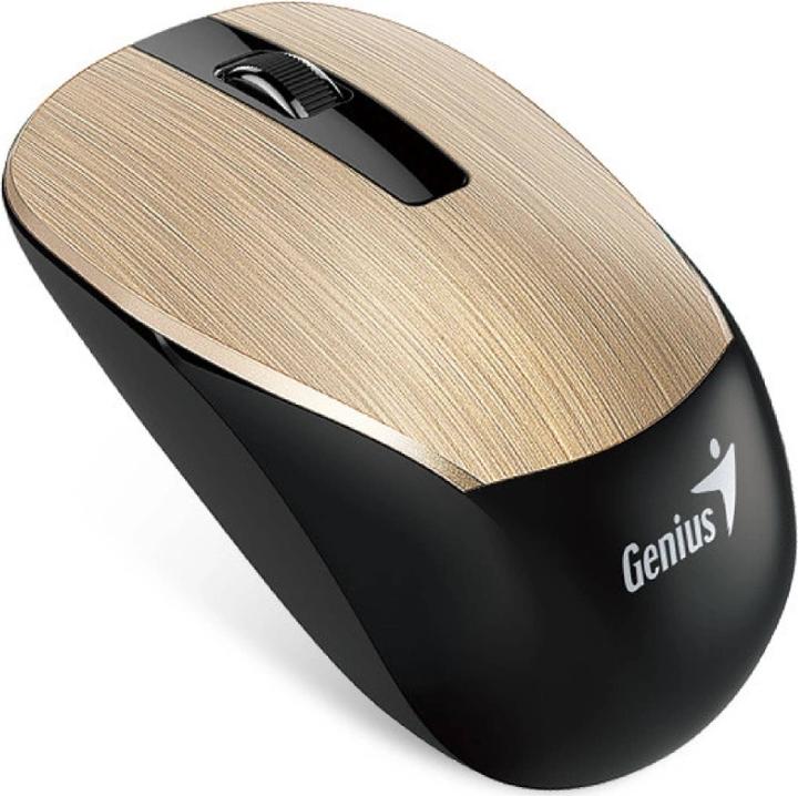 Produktbild Genius Maus NX-7015, 1600DPI, 2,4 (GHz), optisch, 3 cl., Wireless USB, gold, AA (Kabellos)