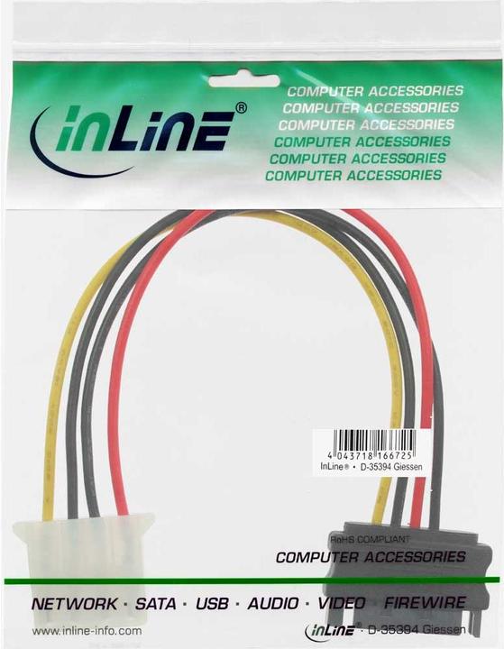 Produktbild InLine SATA Stromadapterkabel (30 cm)