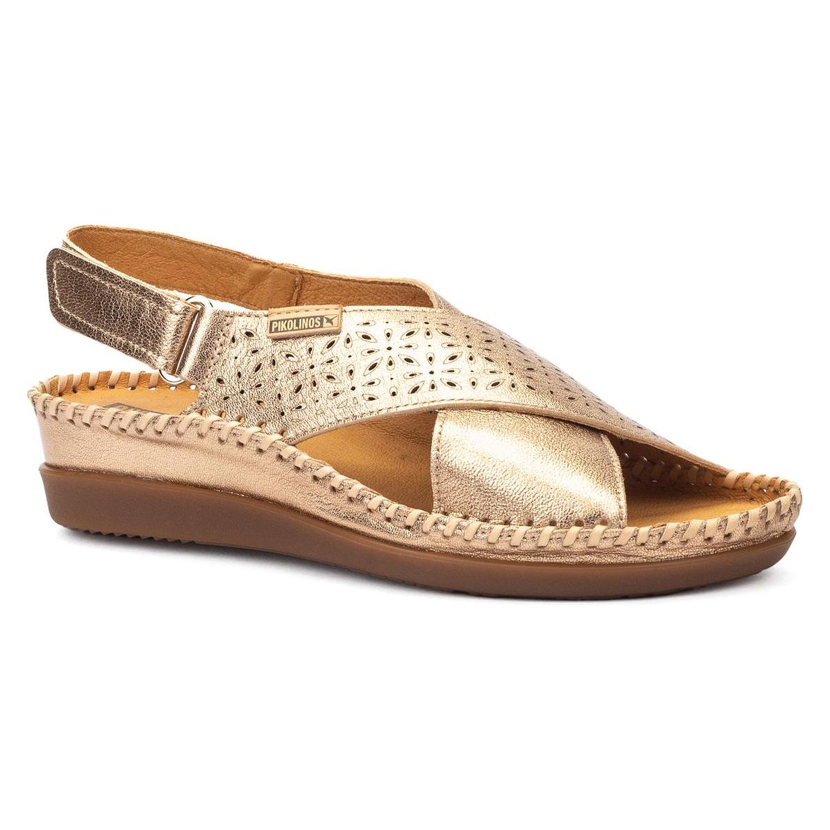 Pikolinos, Damen, Sandalen, Cadaques, Gold, (38)