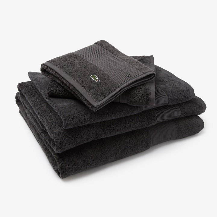 Produktbild Lacoste Handtuch L Lecroco 50 x 100 cm, Dunkelgrau