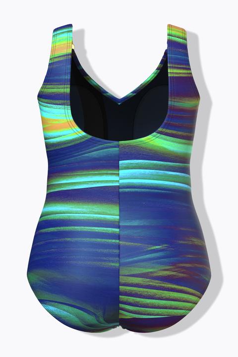Actual product image Ulla Popken Gathered Front Swimsuit (44)