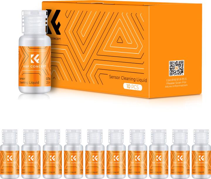 Image du produit K&F Concept Kit de liquide de nettoyage du capteur 20ml*10pcs