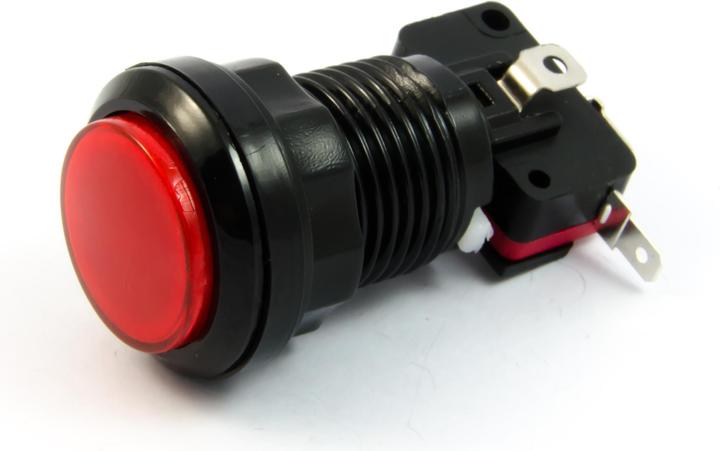 Produktbild Purecrea Arcade Taster Button beleuchtet 33mm - Rot