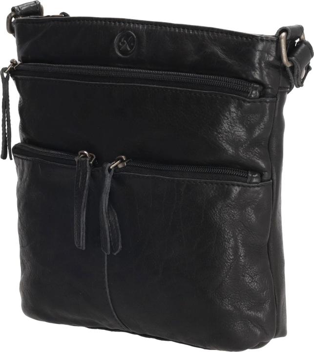 Actual product image HIDE & Stitches Paint Rock Shoulder Bag High Black