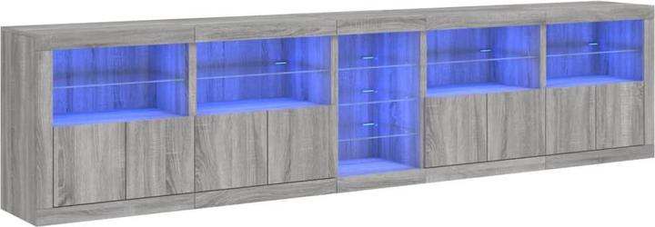 Image du produit vidaXL Sideboard avec éclairage LED (283 x 37 x 67 cm)