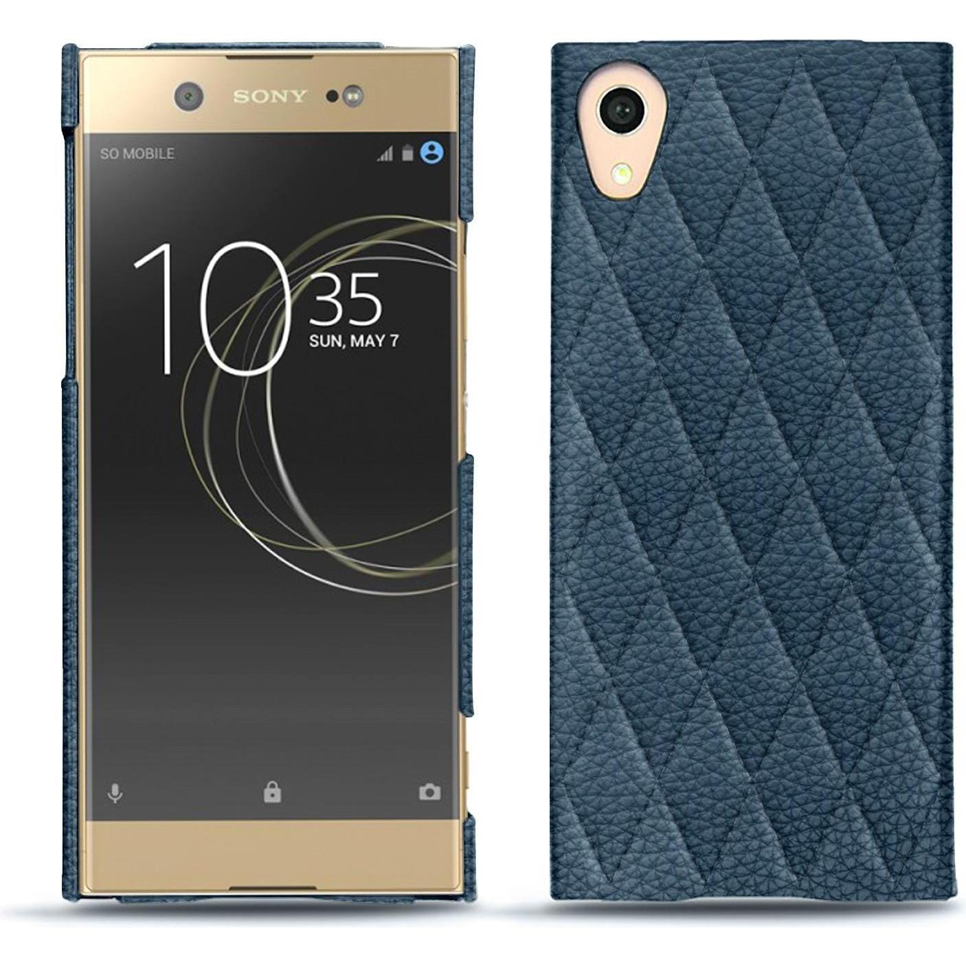 Noreve Lederschutzhülle (Sony Xperia XA1 Ultra), Smartphone Hülle, Blau