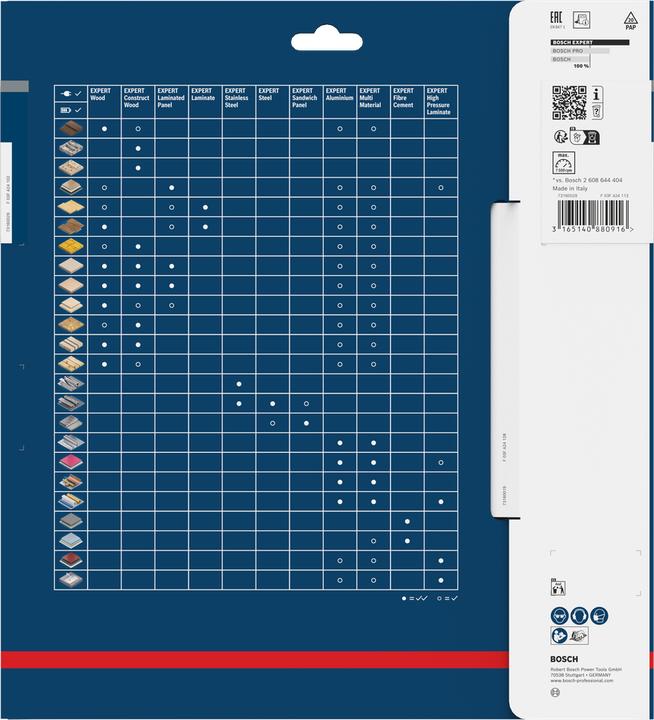 Immagine prodotto Bosch Professional Zubehör Lama per sega circolare 254 x 30 x 1,8