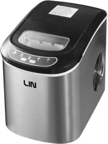 Immagine prodotto LIN Fabbricatore di ghiaccio portatile ICE PRO-S12 argento (Spina CH)
