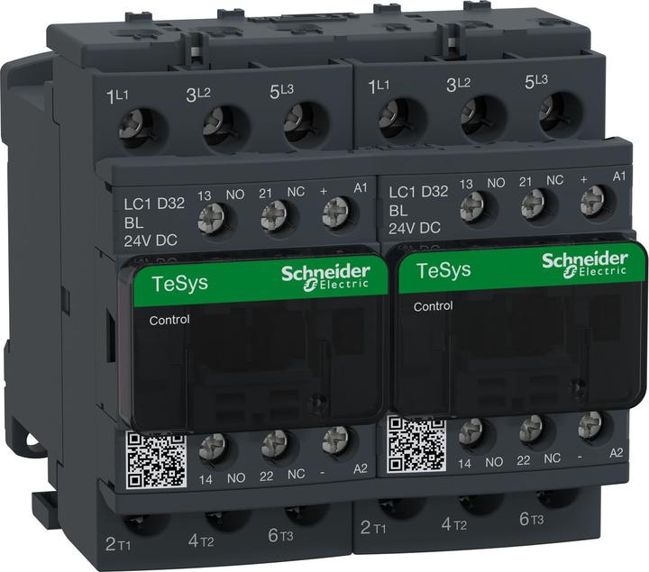 Actual product image Schneider Electric Reversing contactor combination, 3p+1S+1NC, LC2D32BL