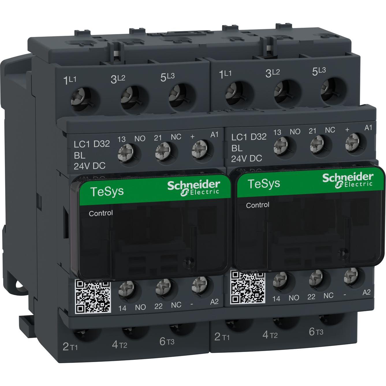 Thumbnail - Schneider Electric, Schutzschalter, Wendeschützkombination, 3p+1S+1Ö, LC2D32BL