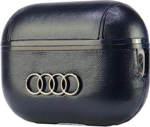 Produktbild Audi Leather Big Logo AirPods Pro 2 cover czarny/black AU-APP2-GT/D3-BK (Kopfhörer Hülle)