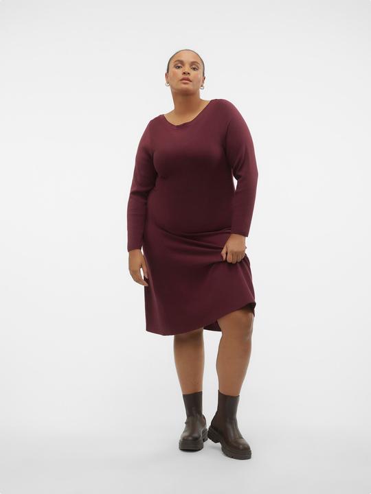 Produktbild Vero Moda VMCNANCY LS BOATNECK DRESS GA EXC CUR Strickkleid (50)