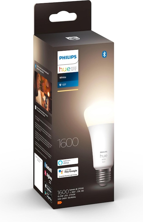 Immagine prodotto Philips Hue Tonalità Bianco (E27, 15.50 W, 1600 lm, 1 x, F)