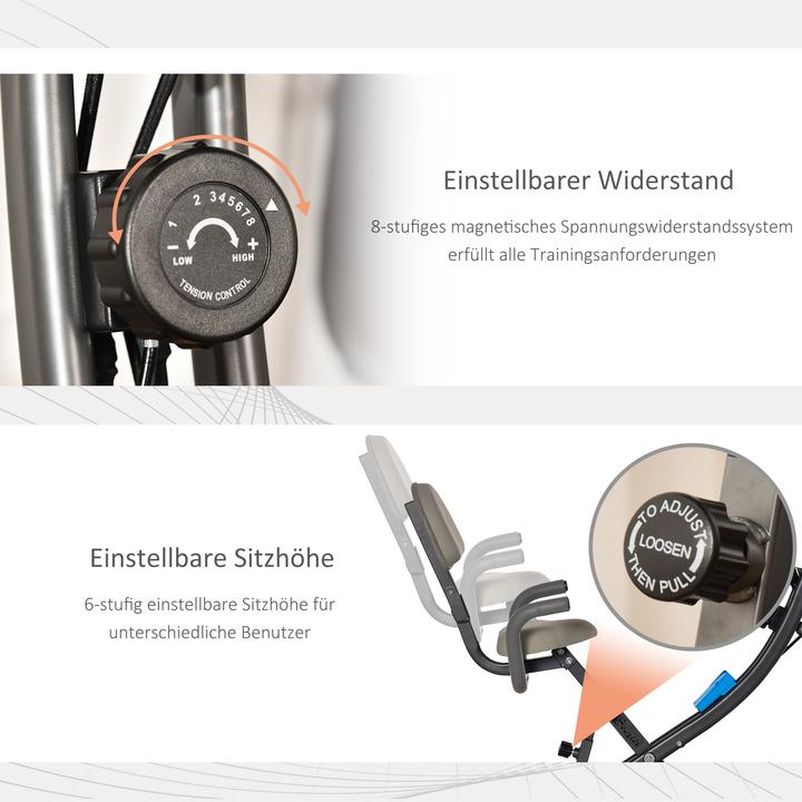 Actual product image Homcom Bike trainer with LCD display