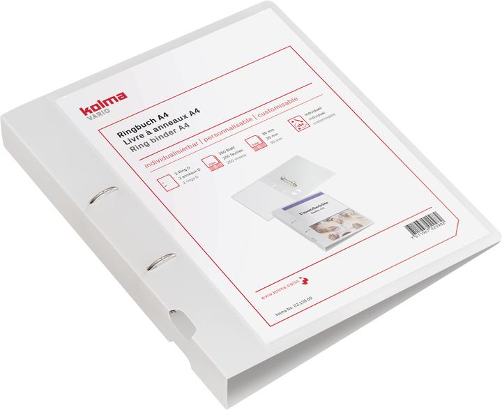 Image du produit Kolma Classeur à anneaux Vario A4 2 anneaux hauteur de remplissage 3 cm incolore (A4, 39 mm, 1 pièce(s))