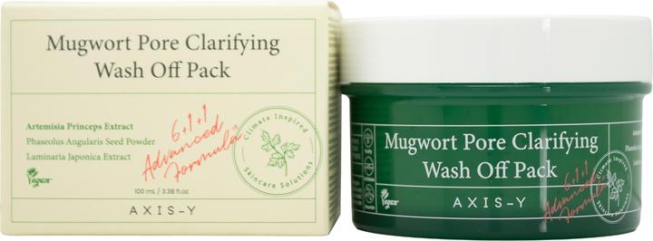 Actual product image Axis-Y Mugwort Pore Clarifying Wash Off Pack Cleansing Face Mask With Mugwort 100Ml (100 ml)