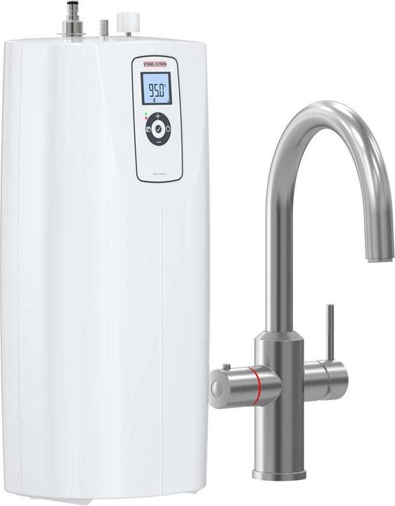 Actual product image Stiebel Eltron HOT 2.6 N Premium + 3in1 b (brushed), hot water appliance + tap for the kitchen, TÜV tested