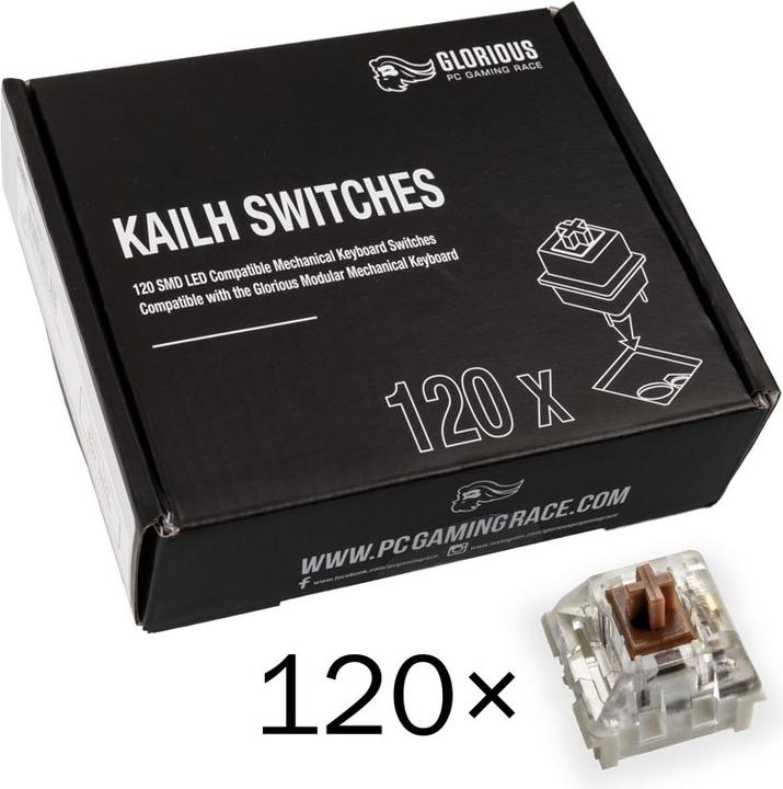 Glorious PC Gaming Race Kailh Speed Bronze Switches (120 pieces)