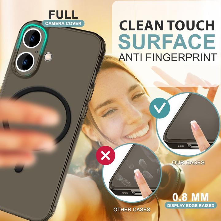 Immagine prodotto Nalia Custodia rigida estremamente sottile da 0,3 mm con MagSafe, copertura opaca (Apple iPhone 16 Plus)