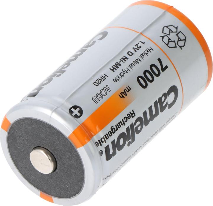 Produktbild Camelion Mono D Akku, NiMH, 1,2V 7000mAh, 2er Blister (2 Stk., D, 7000 mAh)