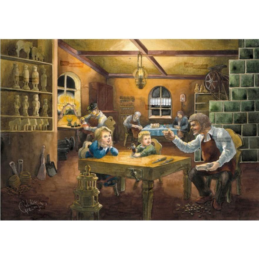 Pappnoptikum 1054 - Erzgebirgische Weihnachtswerkstatt (Mini-Adventskalender)