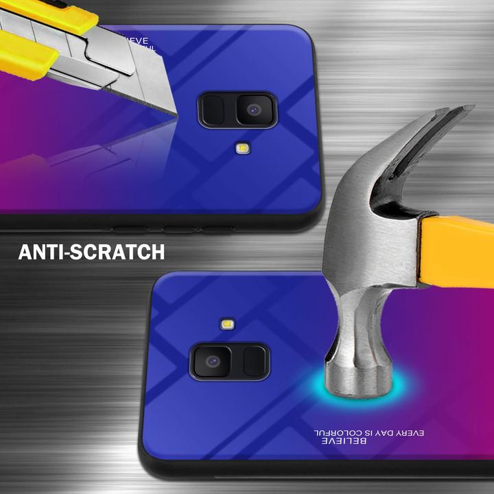 Produktbild Cadorabo TPU 2 Farben Glas Cover (Samsung Galaxy J6 (2018))