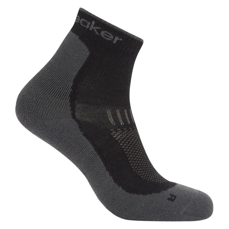 Icebreaker, Herren, Sportsocken, M Mer Hike+ Light Mini (S), Schwarz