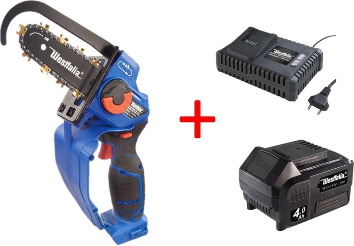 Produktbild Westfalia Powersäge-Set, inklusive 18V Akku 4,0 Ah und Schnellladegerät
