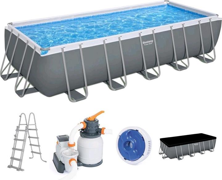 Actual product image Bestway Power Steel rectangular pool 549 x 274 x 132 cmDark grey