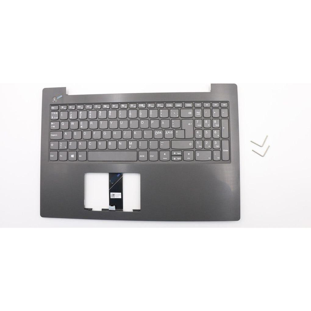 Lenovo Upper Case w/KB (NORDIC), Notebook Ersatzteile, Grau