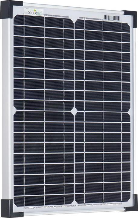 Actual product image Offgridtec OFF 3-01-001560 - Solar panel, mono, 12 V, 20 W (20 W, 1.80 kg)