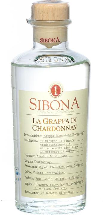 Immagine prodotto Sibona Grappa Di Chardonnay 40% Vol. 0,5l