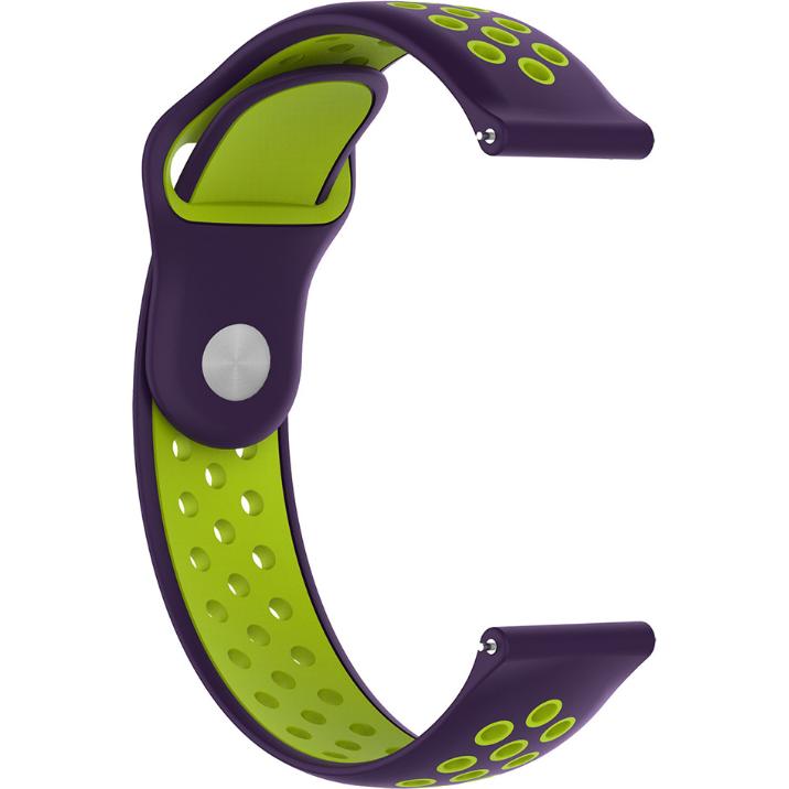 Thumbnail - Strap-it Sportarmband (Silikon, Unite), Uhrenarmband, Violett, Mehrfarbig, Grün