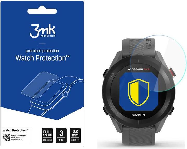 Produktbild 3MK Displayschutzfolie für Garmin S12 Smartwatch