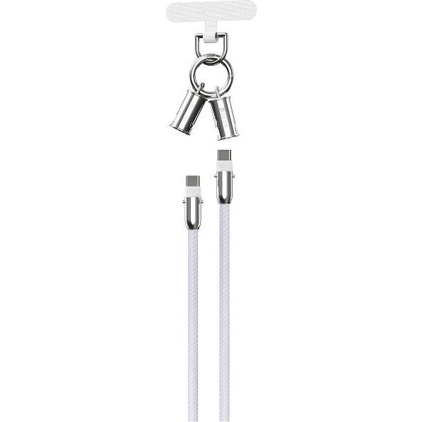 Thumbnail - Devia Kabelbinder 2in1 PD USB-C - USB-C 0,3 m 60W lila (0.30 m), USB Kabel