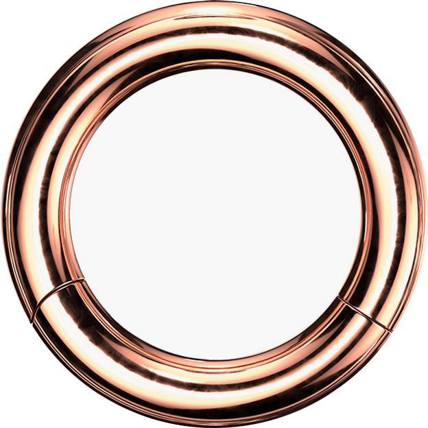 Immagine prodotto Star Piercing Anello a segmenti con cerniera in oro rosa (senza ottone, Acciaio chirurgico 316L)