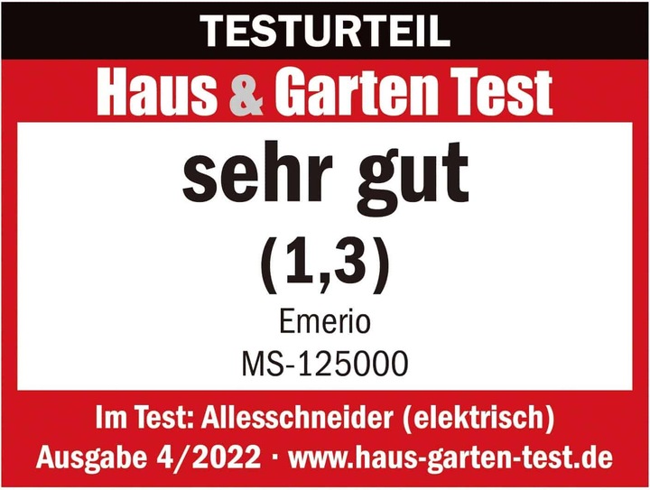 Nährwerte und Zutaten Emerio Allesschneider, platzsparend klappbar