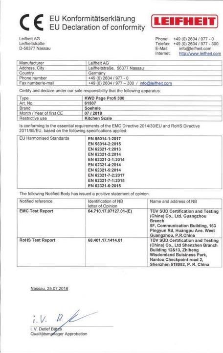 Actual product image Soehnle Page Profi 300